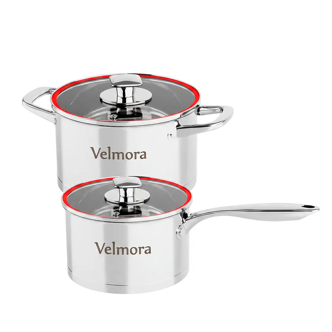 Oală cu capac 2,7l și polonic cu capac 2l Prime Chef Krauff