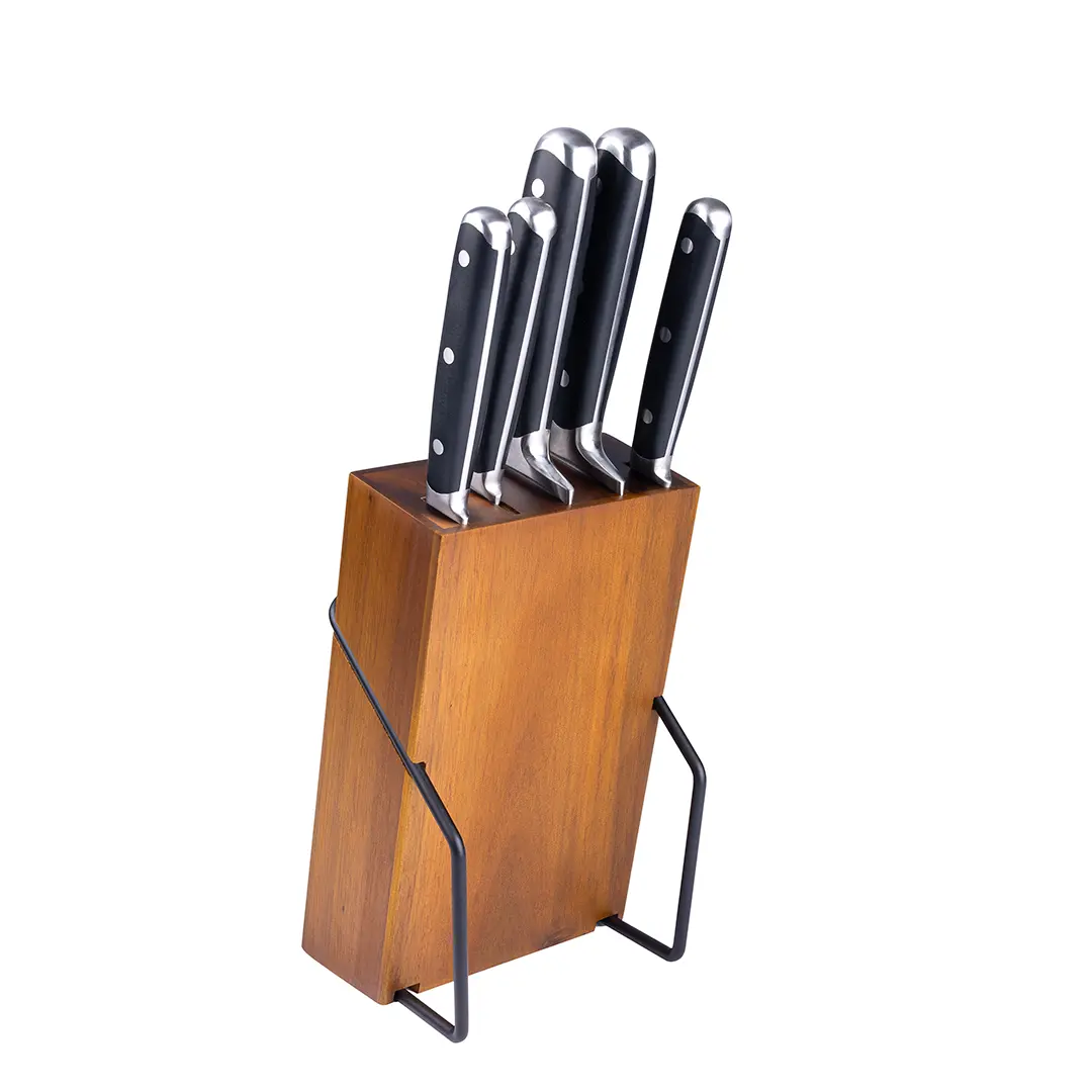 Set din 5 cuțite pe suport Prime Chef Krauff